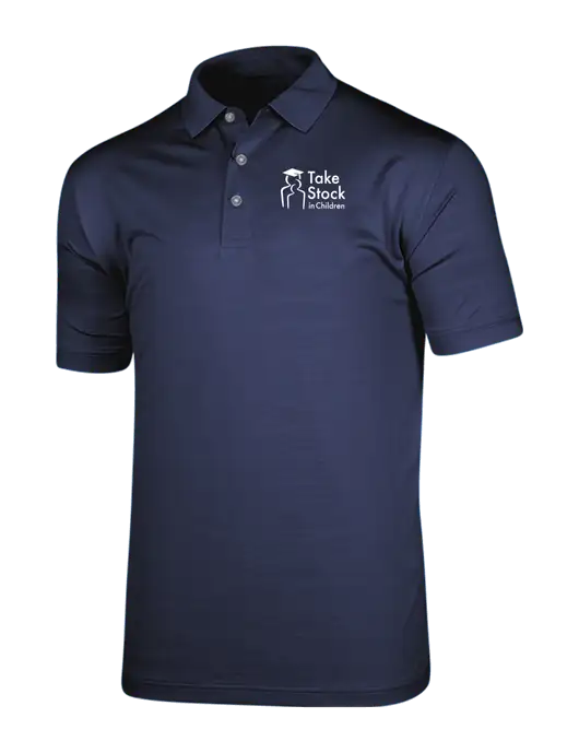Callaway Vibrant Navy Ventilated Polo w/Take Stock in Children Logo