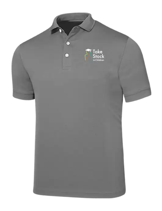 Callaway Ottoman Medium Grey Polo w/Take Stock in Children Logo