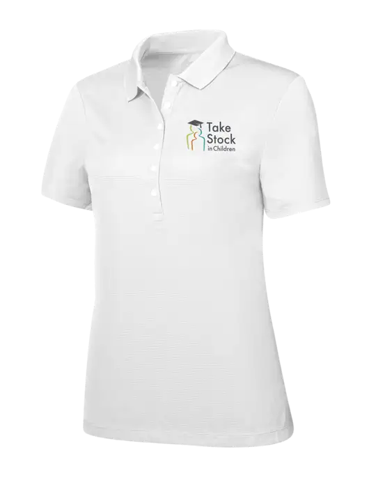 Callaway Womens Ottoman Bright White Polo w/Take Stock in Children Logo
