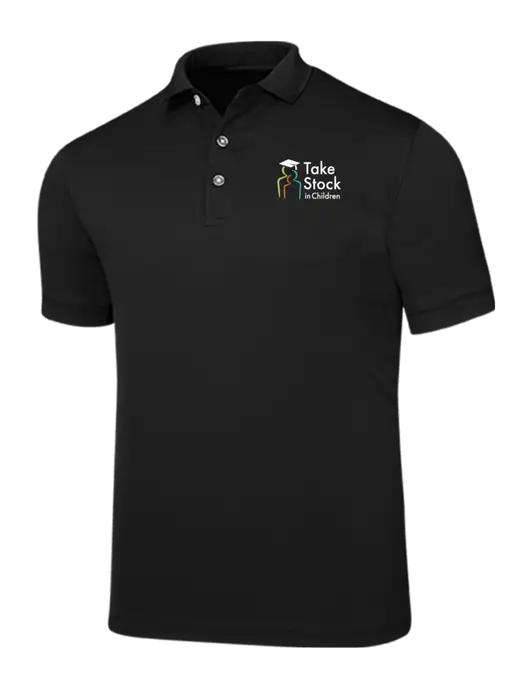 Callaway Ottoman Black Polo w/Take Stock in Children Logo