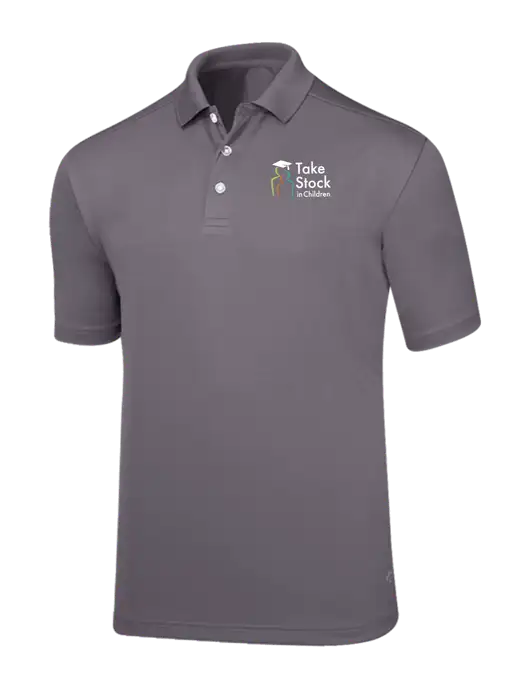 Callaway Core Medium Grey Performance Polo w/Take Stock in Children Logo
