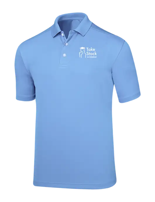 Callaway Core Light Blue Performance Polo w/Take Stock in Children Logo