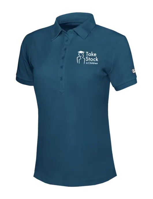 OGIO Womens Light Navy Jewel Polo w/Take Stock in Children Logo