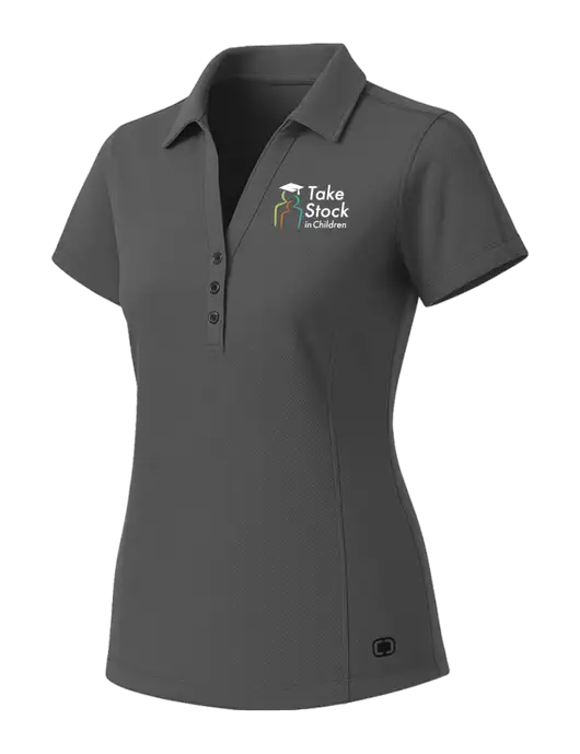 OGIO Womens Medium Grey ONYX Polo w/Take Stock in Children Logo