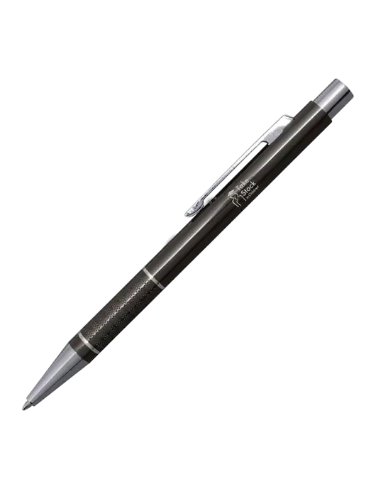 St George Gunmetal Pen - Blue Ink w/Take Stock in Children Logo