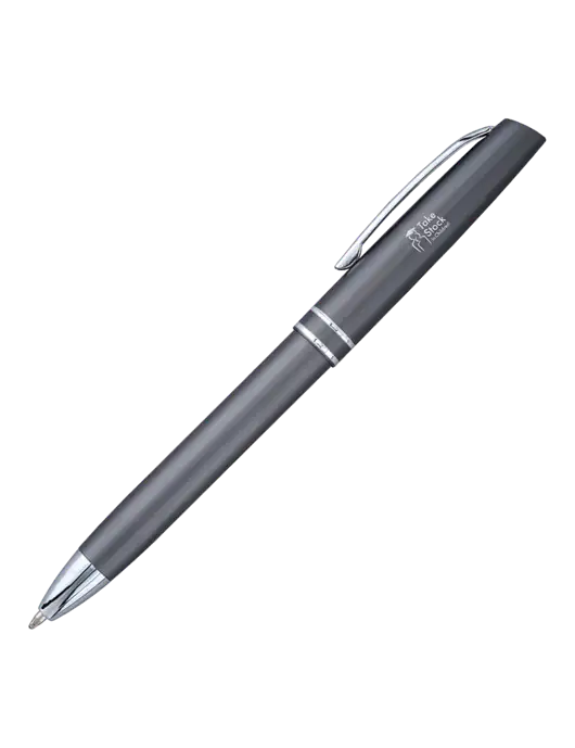 Gunmetal Anguilla Black Ink Pen w/Take Stock in Children Logo
