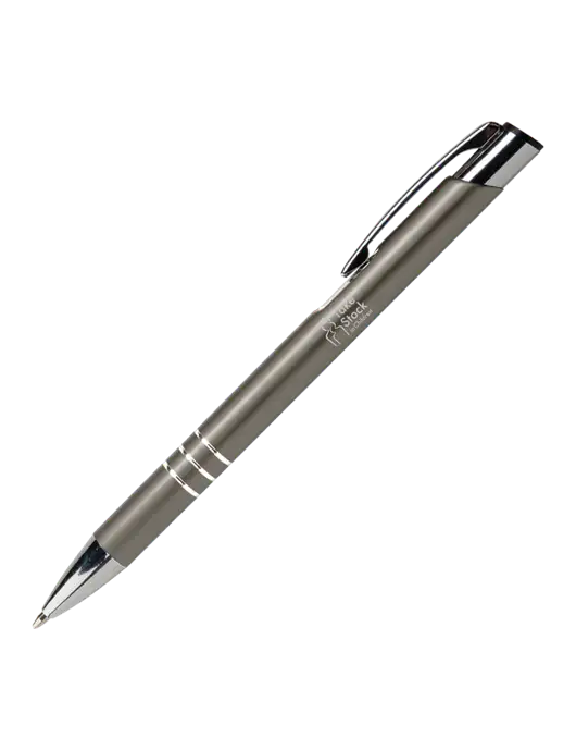 Laurent Gunmetal Pen - Black Ink w/Take Stock in Children Logo