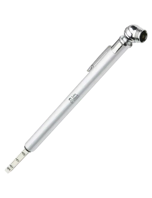 Quick View Silver Tire Gauge w/Take Stock in Children Logo