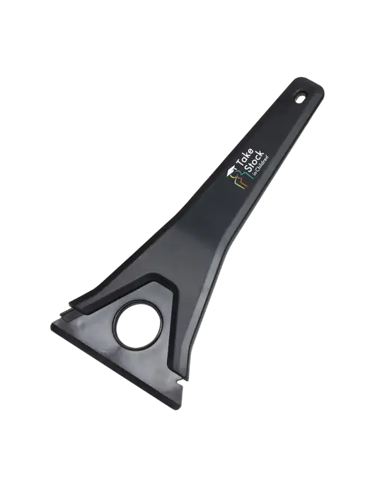 TriBlade Black Windshield Scraper w/Take Stock in Children Logo