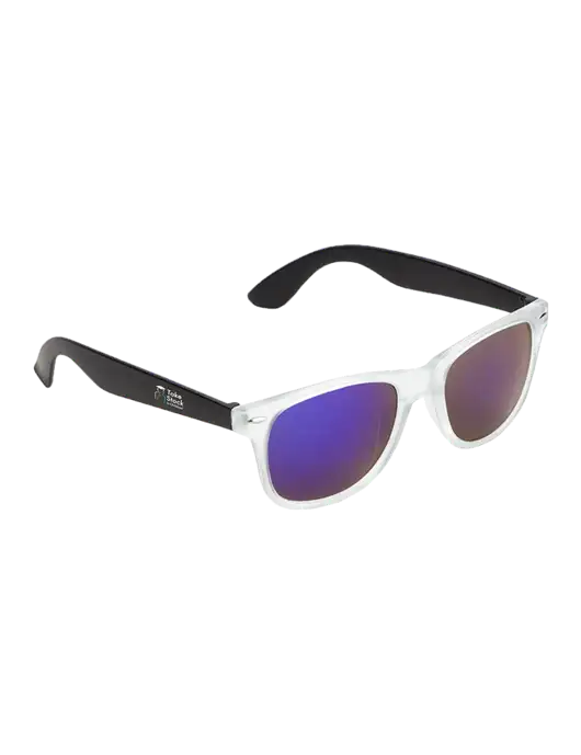 Key West Black Mirrored Sunglasses w/Take Stock in Children Logo