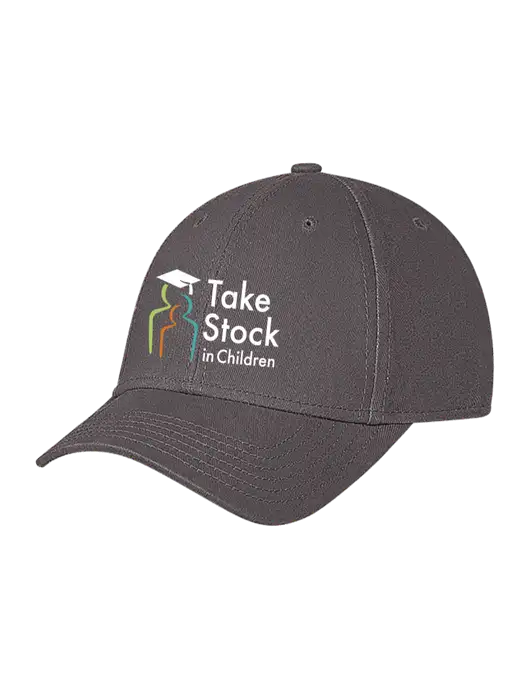 Medium Dark Grey Structured Soft Snap Closure Hook & Loop Cap w/Take Stock in Children Logo