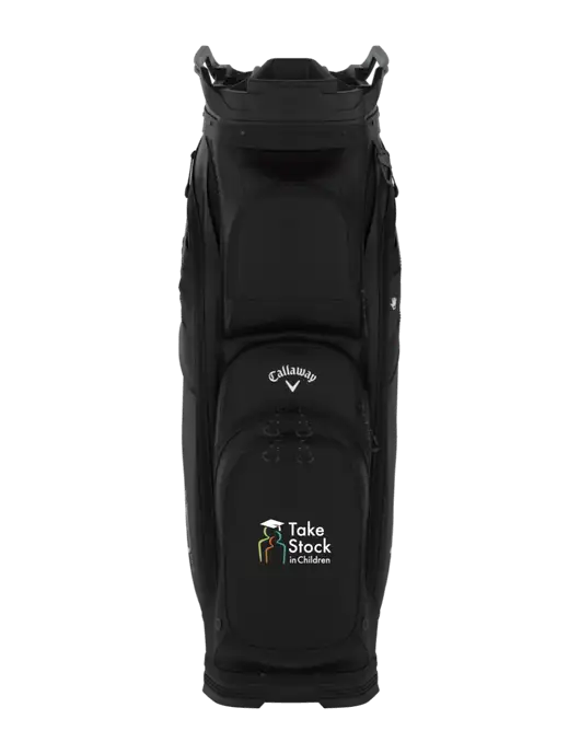 Callaway Org 14 Black Cart Golf Bag  w/Take Stock in Children Logo