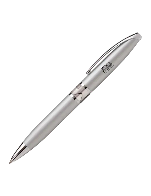 Illusion Silver Pen - Black Ink w/Take Stock in Children Logo