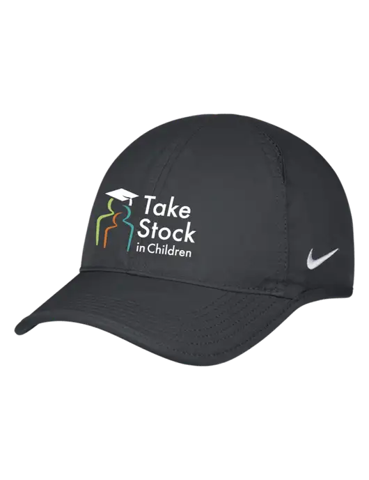 Nike Charcoal Featherlight Cap w/Take Stock in Children Logo