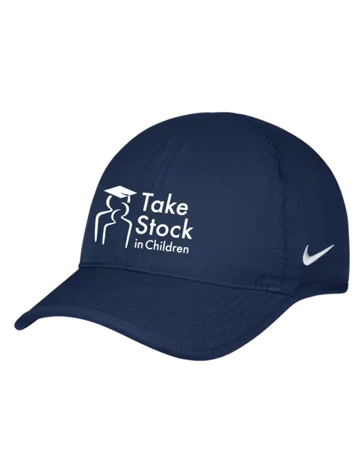Nike Navy Featherlight Cap w/Take Stock in Children Logo