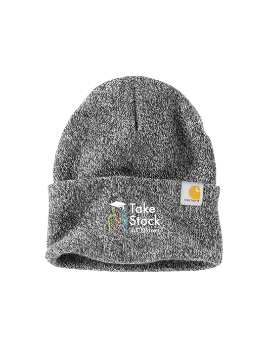 Carhartt Medium Grey Heather Watch Cap 2.0 w/Take Stock in Children Logo