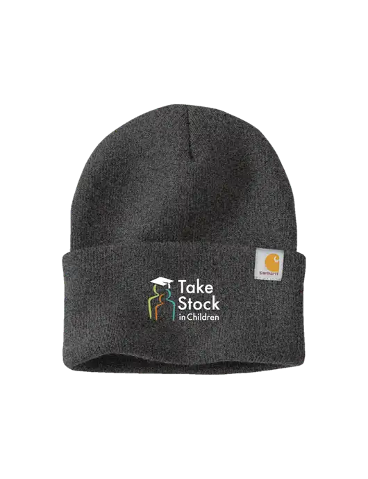 Carhartt Dark Grey Watch Cap 2.0 w/Take Stock in Children Logo