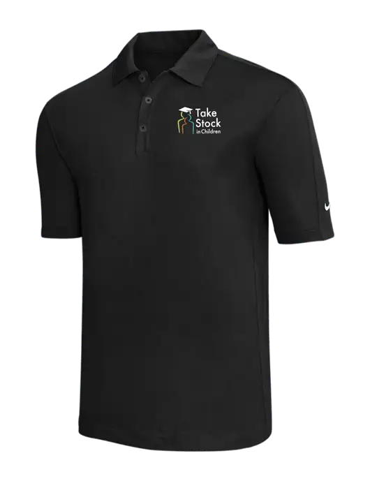 Nike Black Tech Sport Dri-FIT Polo w/Take Stock in Children Logo