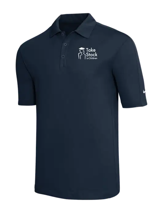 Nike Navy Tech Sport Dri-FIT Polo w/Take Stock in Children Logo