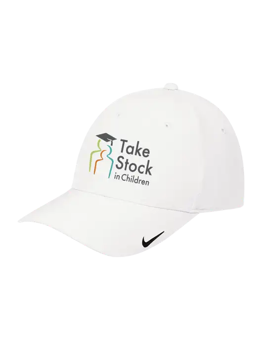 Nike White Dri-FIT Legacy Cap w/Take Stock in Children Logo