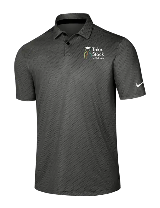 Nike Dark Grey Vapor Dash Polo w/Take Stock in Children Logo