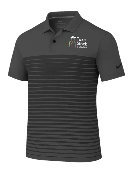 Nike Dark Grey Dri-FIT Vapor Block Polo w/Take Stock in Children Logo
