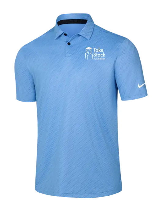 Nike Light Blue Vapor Dash Polo w/Take Stock in Children Logo