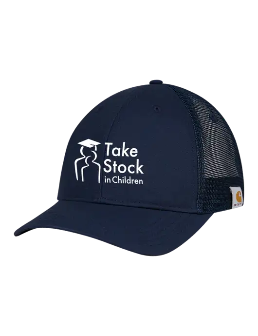 Carhartt Navy Trucker Rugged Pro Series Cap w/Take Stock in Children Logo