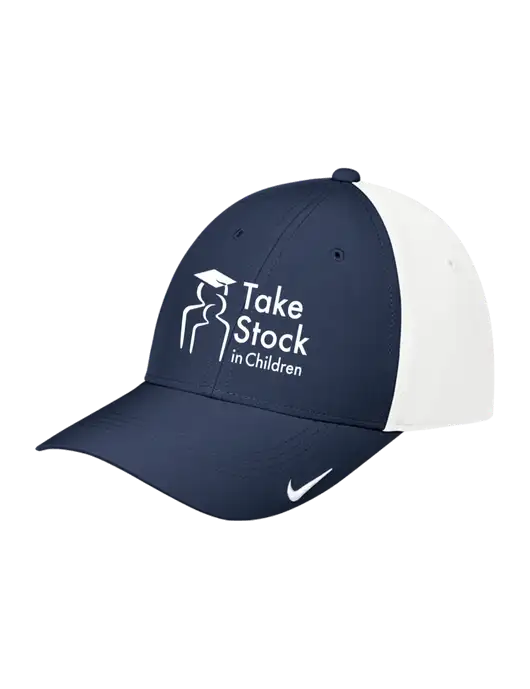 Nike Navy/White Dri-FIT Legacy Cap w/Take Stock in Children Logo