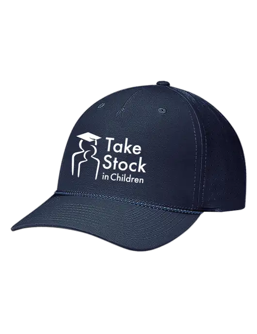 Richardson Laser Perf Performance Dark Navy/Navy-Grey-Blue Rope Cap w/Take Stock in Children Logo