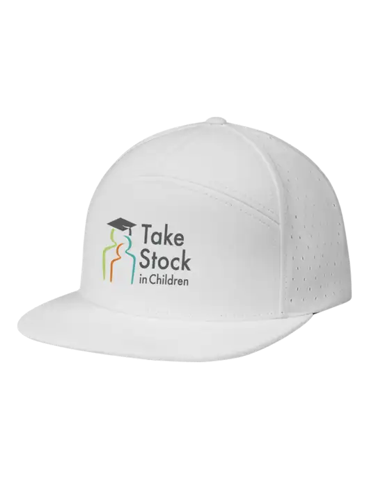 Richardson White Cannon Cap w/Take Stock in Children Logo