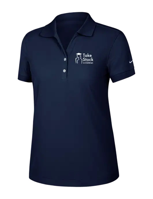 Nike Womens Dri-FIT Classic Dark Navy Polo w/Take Stock in Children Logo
