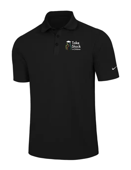 Nike Black Dri-FIT Classic Polo w/Take Stock in Children Logo