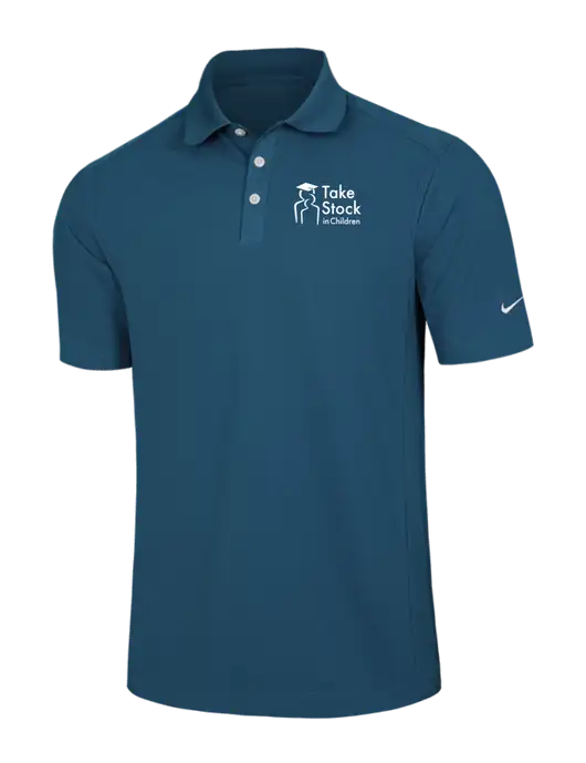Nike Light Navy Dri-FIT Classic Polo w/Take Stock in Children Logo
