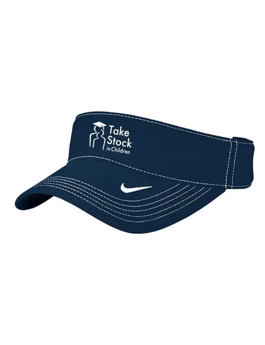 Nike Navy Dri-FIT Ace Visor w/Take Stock in Children Logo
