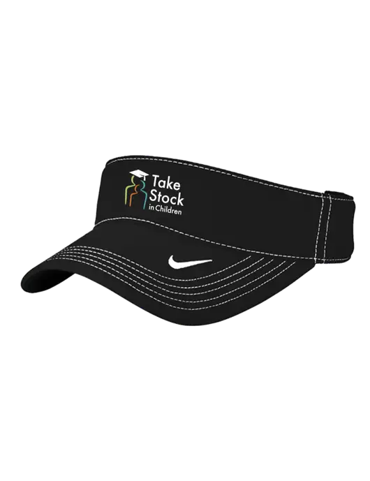 Nike Black Dri-FIT Ace Visor w/Take Stock in Children Logo