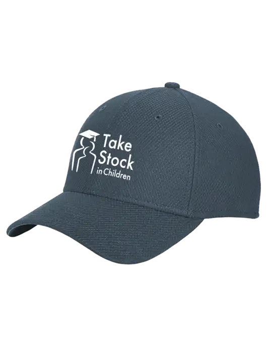 New Era Diamond Era Dark Slate Stretch Cap w/Take Stock in Children Logo