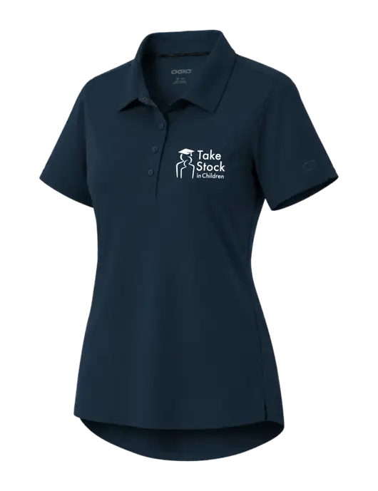 OGIO Womens Envision Dark Navy Polo w/Take Stock in Children Logo