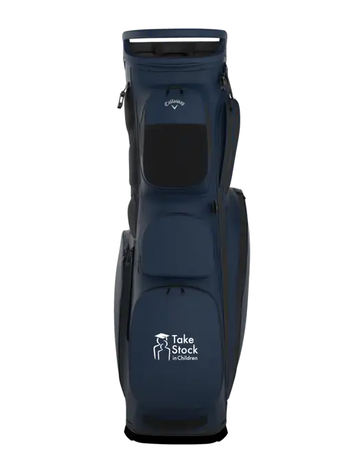 Callaway Fairway 14 Navy Stand Golf Bag w/Take Stock in Children Logo